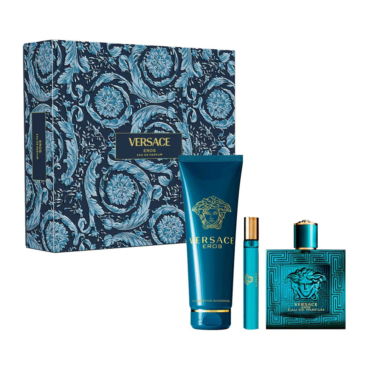 Set 3 Piezas Eros Eau de Parfum para Hombre de Versace