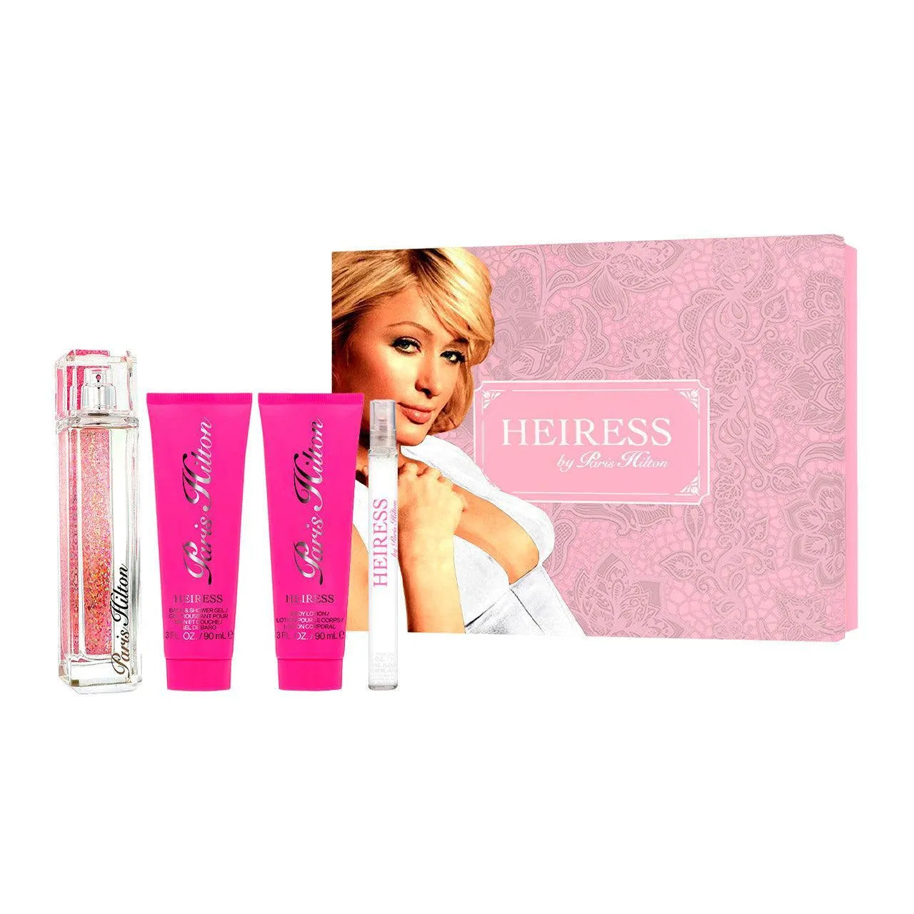 Set 4 Piezas Heiress Para Mujer De Paris Hilton Eau De Parfum 100ML - Arome México