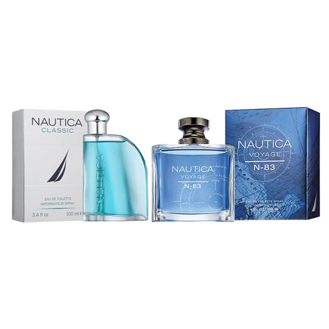 Paquete 2 Perfumes Nautica Voyage N-83 + Nautica Classic edt 100ml - Arome México
