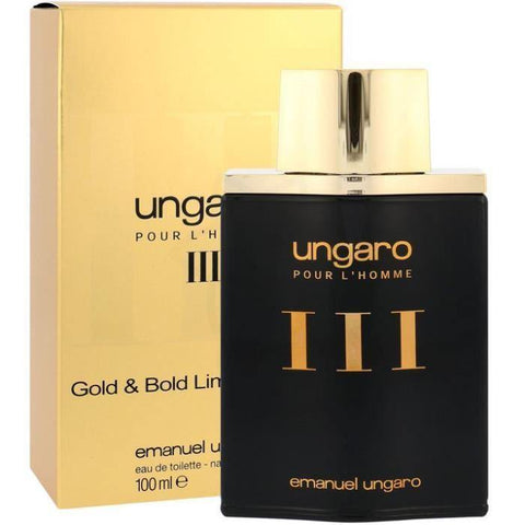 Perfume Ungaro III Gold & Bold Limited Edition Para Hombre EDT 100ML - Arome México