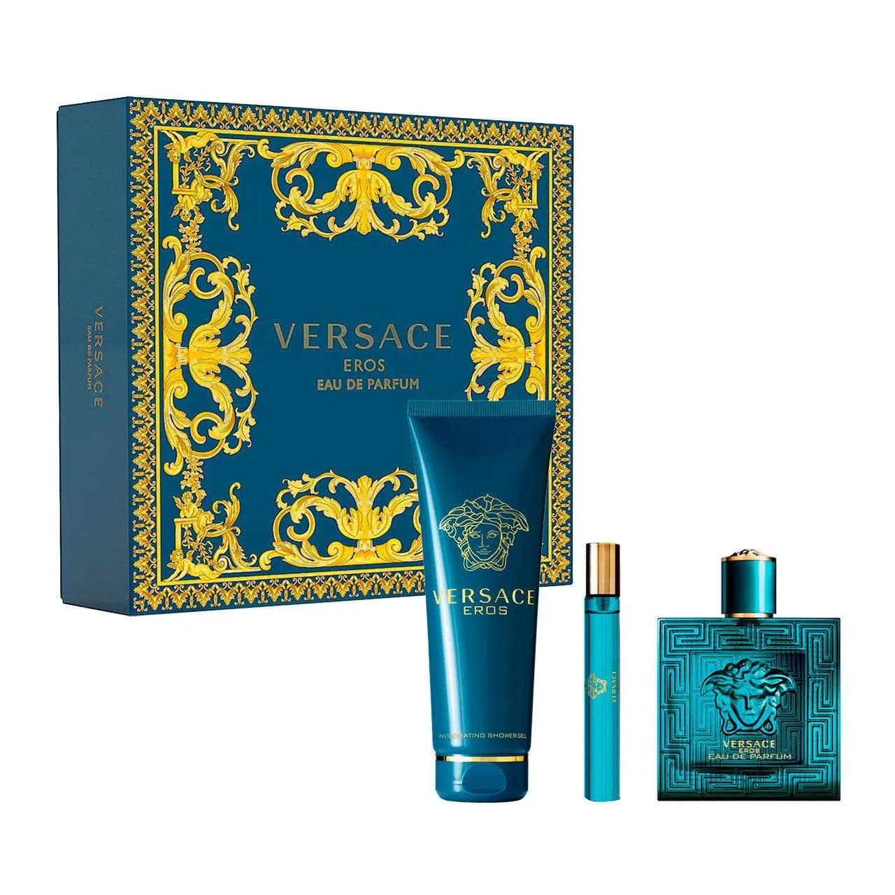 Set 3 Piezas Eros Eau de Parfum para Hombre de Versace - Arome México