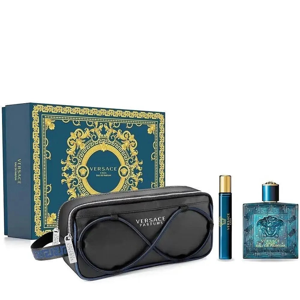 Set 3 Piezas Eros Eau de Parfum para Hombre de Versace - Arome México