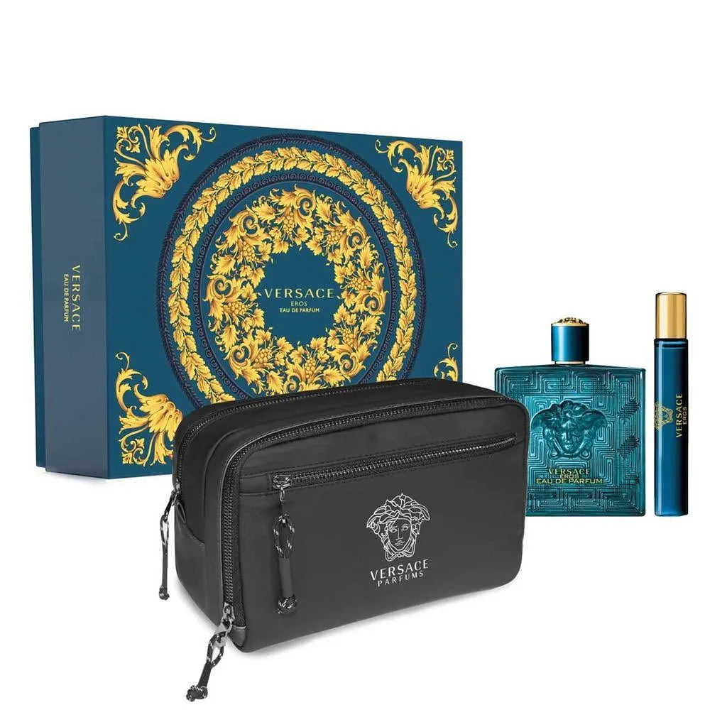Set 3 Piezas Eros Eau de Parfum para Hombre de Versace - Arome México