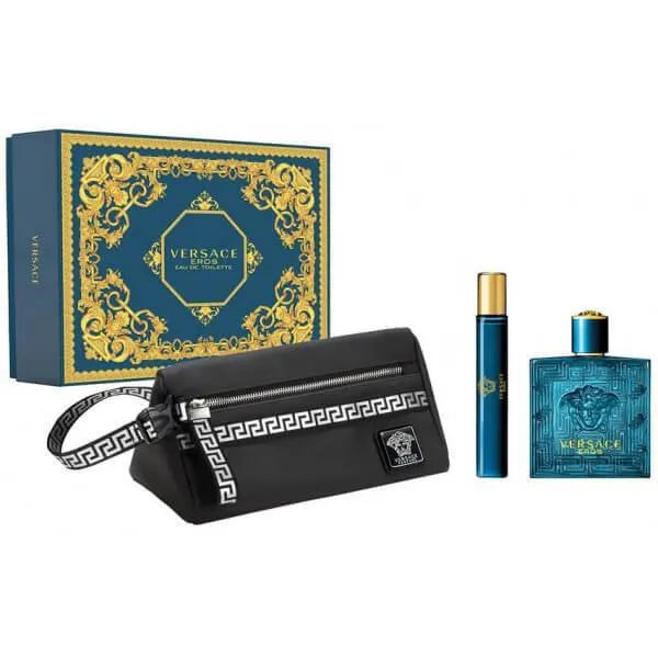Set 3 Piezas Eros Eau de Parfum para Hombre de Versace - Arome México
