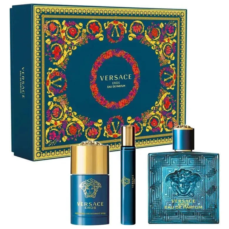 Set 3 Piezas Eros Eau de Parfum para Hombre de Versace - Arome México
