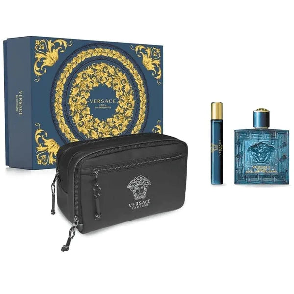 Set 3 Piezas Eros para Hombre de Versace EDT 100ML - Arome México