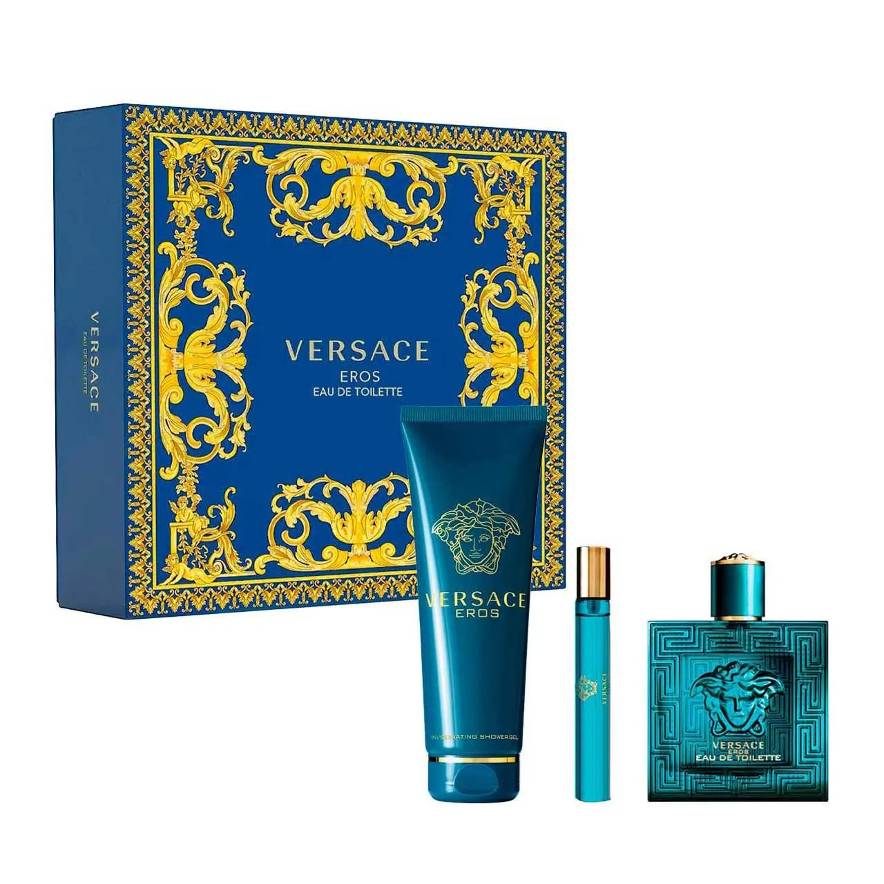 Set 3 Piezas Eros para Hombre de Versace EDT 100ML - Arome México