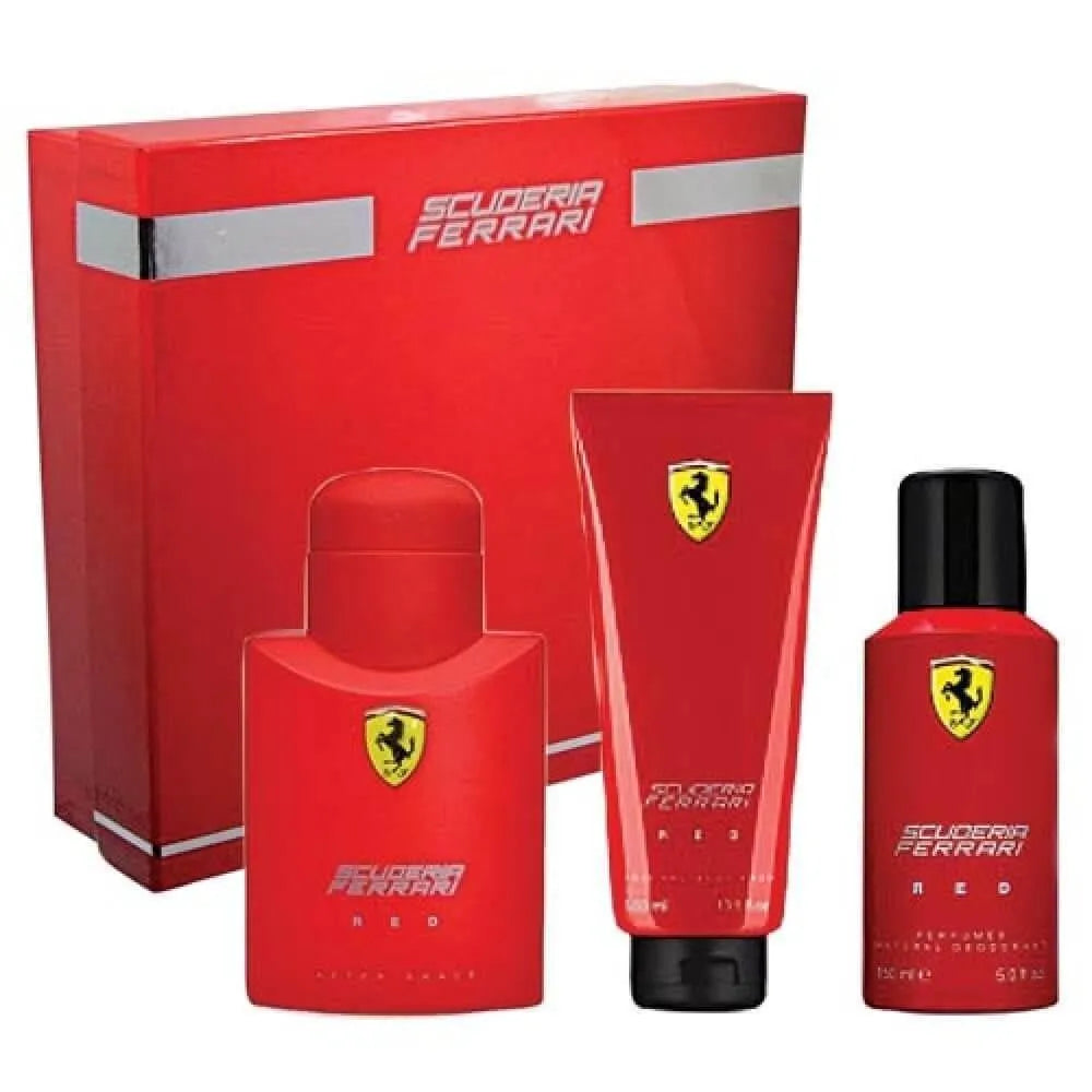 Set 3 Piezas Scuderia Ferrari Red Para Hombre De Ferrari - Arome México