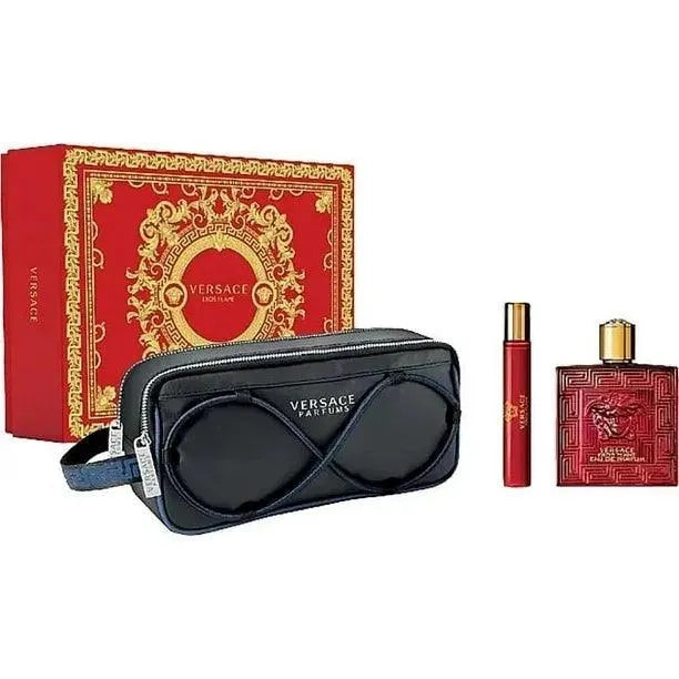 Set 3 Piezas Versace Eros Flame para Hombre de Versace EDP - Arome México