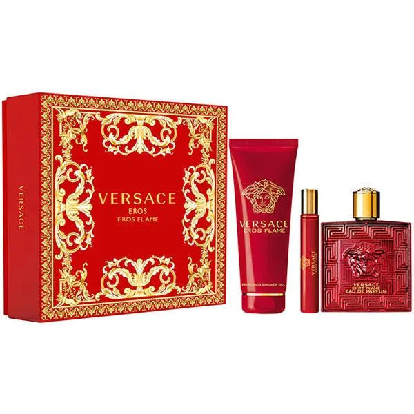 Set 3 Piezas Versace Eros Flame para Hombre de Versace EDP - Arome México