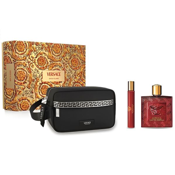 Set 3 Piezas Versace Eros Flame para Hombre de Versace EDP - Arome México